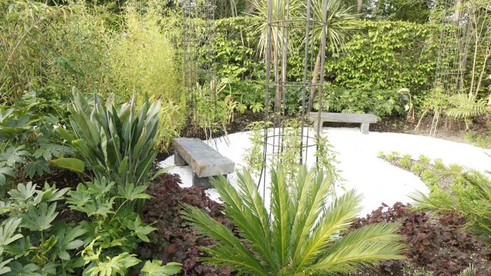 Jardin voyage vers un paradis tropical.©E. Sander